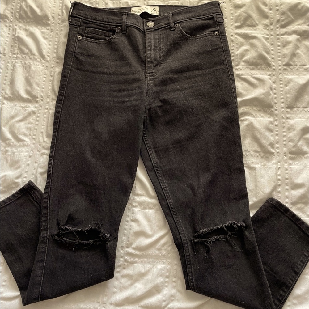 Abercrombie and fitch black skinny jeans.